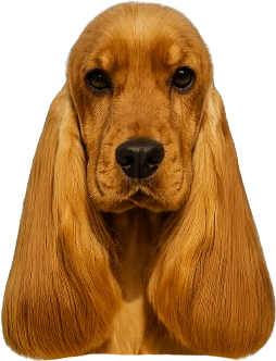 Głowa psa rasy Cocker Spaniel