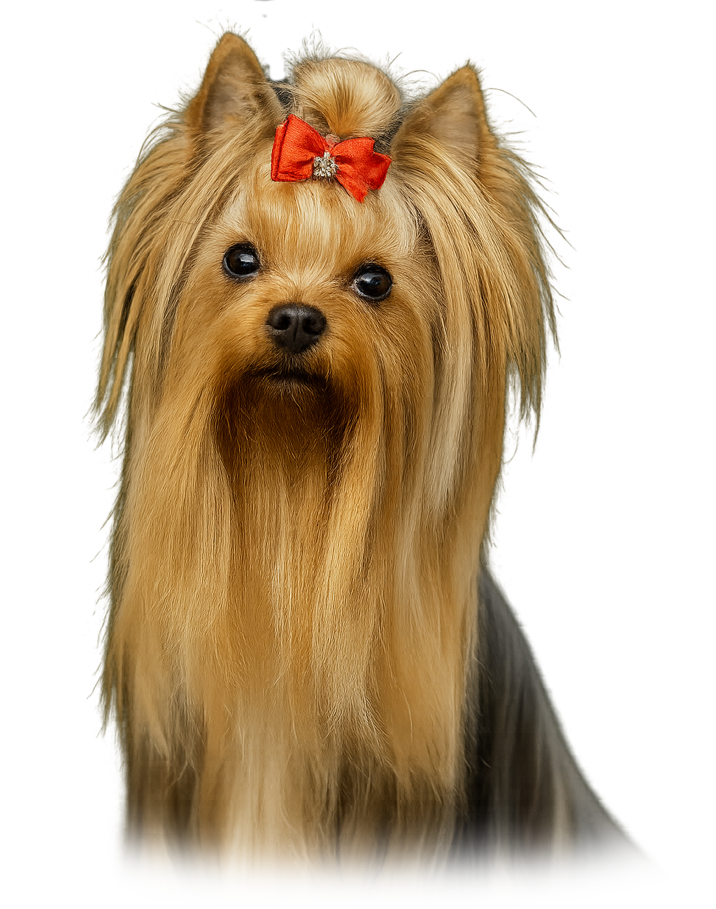 Głowa psa rasy Yorkshire Terrier